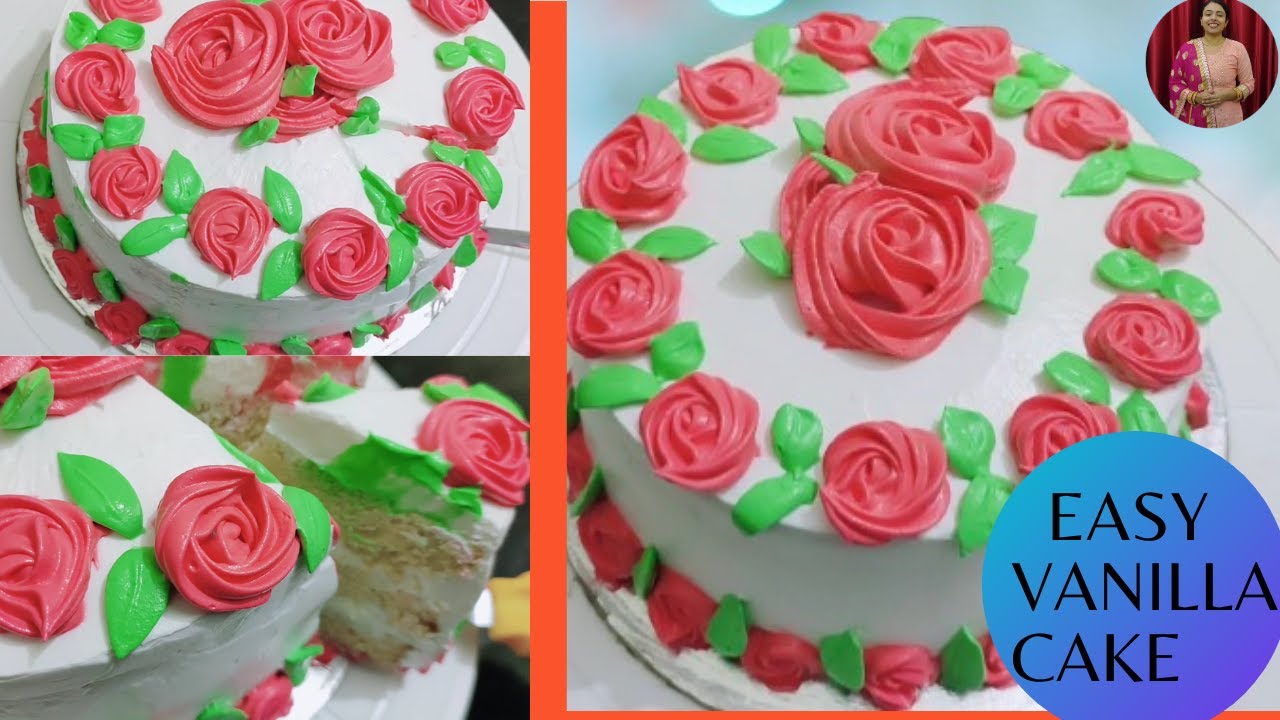 Unique vanilla cake | Basic vanilla sponge cake | Vanilla cake recipe | Easy Vanilla Birthday Cake | You Tube