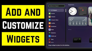 How to Add Widgets To The Mac Desktop | Full Guide
