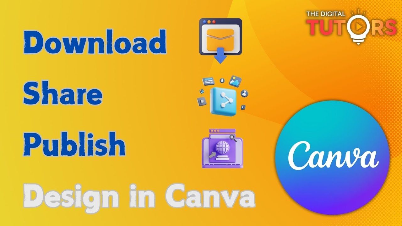 How to Download, Share and Publish Design in Canva | Canva Fundamentals ...