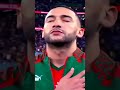 النشيدالوطني يهز مدرجات قطر في مواجهته لاسبانيا والله حتى التبوريشة  زياش   