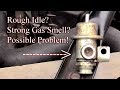 Rough Idle? Strong Gas Smell? Here's Your Possible Problem!--Easy Fix!