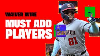 4 Players to ADD NOW Fantasy Baseball Waiver Wire Targets Stashes Ortiz Joyce MORE 2026