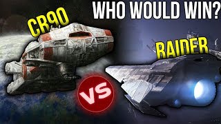 Raider Corvette vs CR90 Blockade Runner | Star Wars: Who Would Win