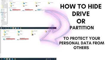 How To Hide Any Drive in Windows 10 Using CMD#windows10 #personaldata  #hide #drive