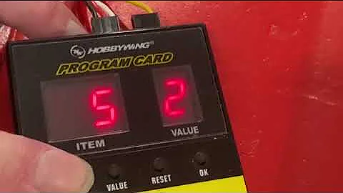 Using a Hobbywing programming card to program a Freewing reversing ESC