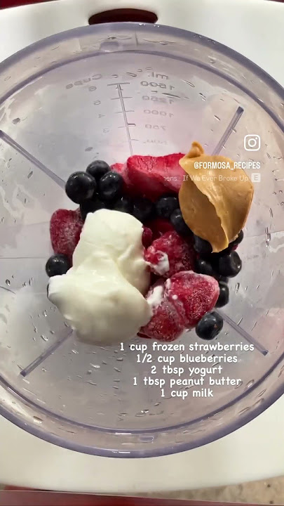 Strawberry blueberry smoothie #smoothie #easyrecipes #healthy  #recipe #smoothierecipes  #smoothies