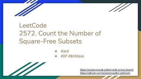 【每日一题】LeetCode 2572. Count the Number of Square-Free Subsets