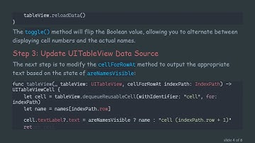 How to Change Label Text of a UITableView on Button Click in Swift