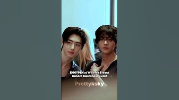 Enhypen at W Korea Breast Cancer Awareness event #enhypen #jay #jungwon #jake#sunghoon #sunoo #heeki