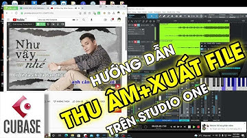 Hướng dẫn thu âm xuất file trên phần mềm Studio One #hướng_dẫn_studio_one