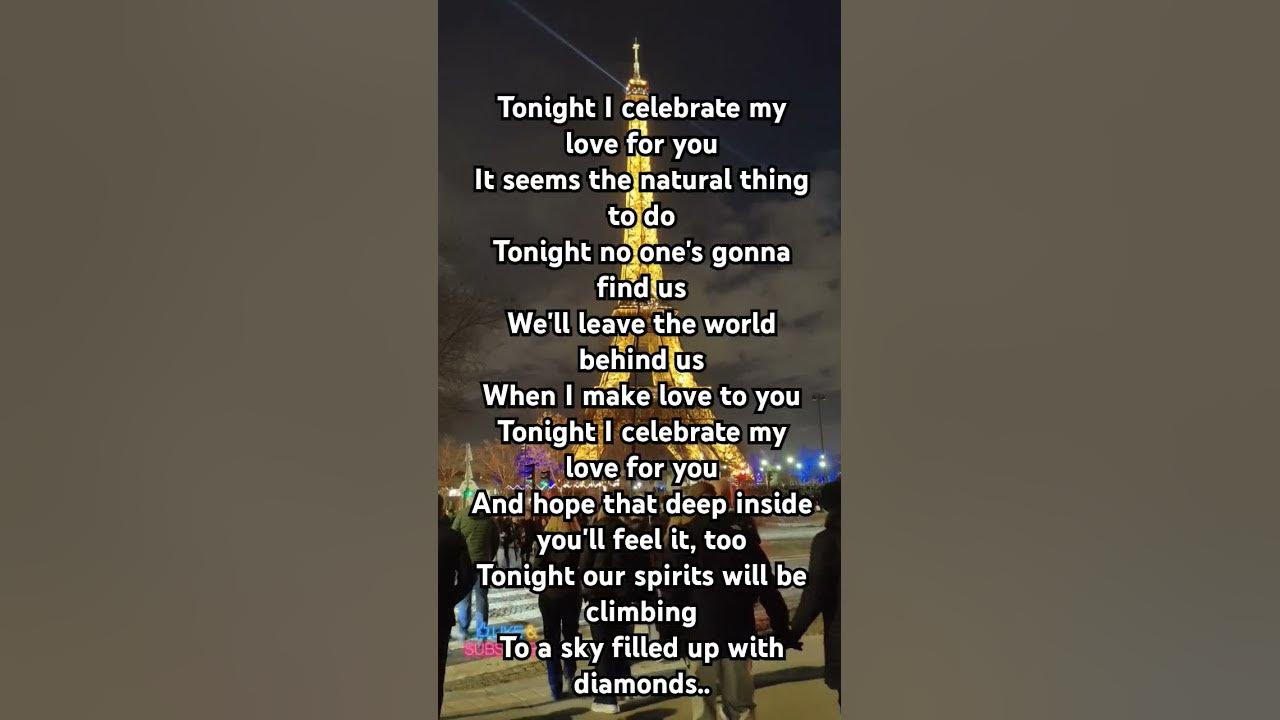 Tonight I celebrate my love for you by Peabo Bryson & Roberta Flack #song #music #love