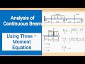 Analysis of Continuous Beam Using Three Moment Equation