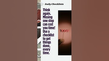 Master Your Day with Daily Checklists – The Secret to Success! 📜✏️📝