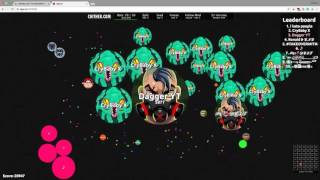 INSANE MEGA HACKED POPSPLIT!! AGARIO MASS BOTS ARE BACK!!!