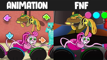 FNF Character Test | Gameplay VS Minecraft Animation | Bunzo Bunny  (Poppy Playtime Chapter 2)