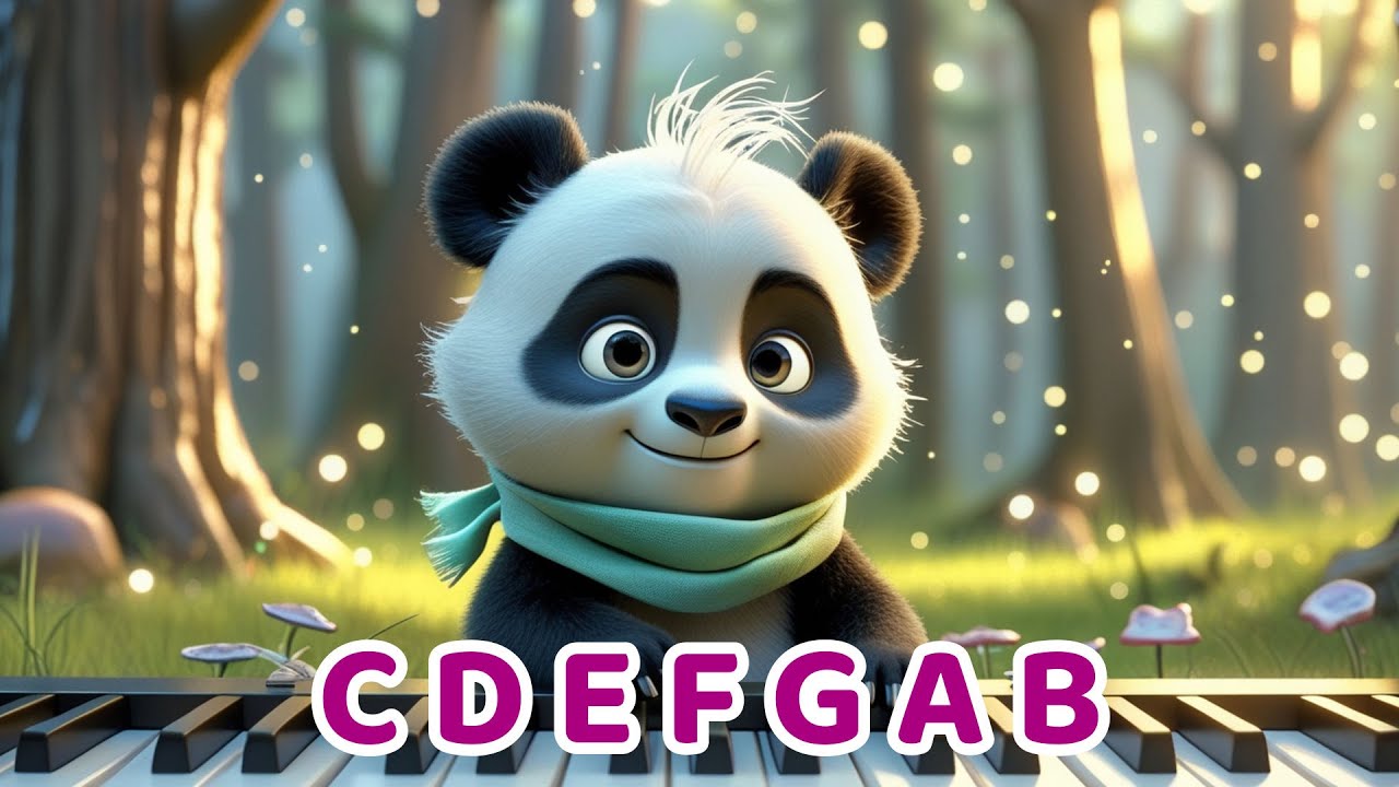 Baby Panda Unlocks the Key of C Scale on the Piano | Learn Piano Notes with Patterson 🐼🎹