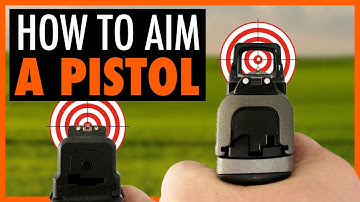 How To Aim A Pistol Using Iron Sights Or A Red Dot... And Why You Miss