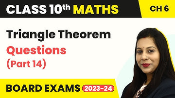 Triangles - Triangle Theorem Questions (Part 14) | Class 10 Maths Chapter 6 | CBSE 2024-25