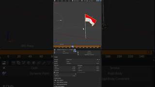 INDONESIAN FLAG [] Cloth simulation [] Blender tutorial #blender #3danimation #modeling
