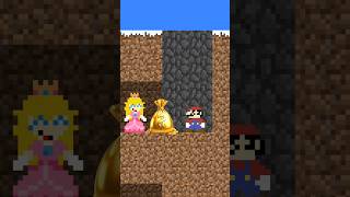 New GOOD DEEDS Mining CHALLENGE with Mario vs Bowser #mario #minecraft #shorts