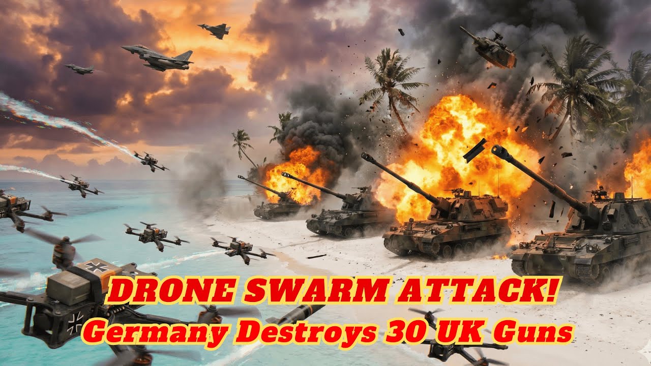 Germany WIPES OUT 30 UK Artillery Units In Paracels - 7 MINUTES!