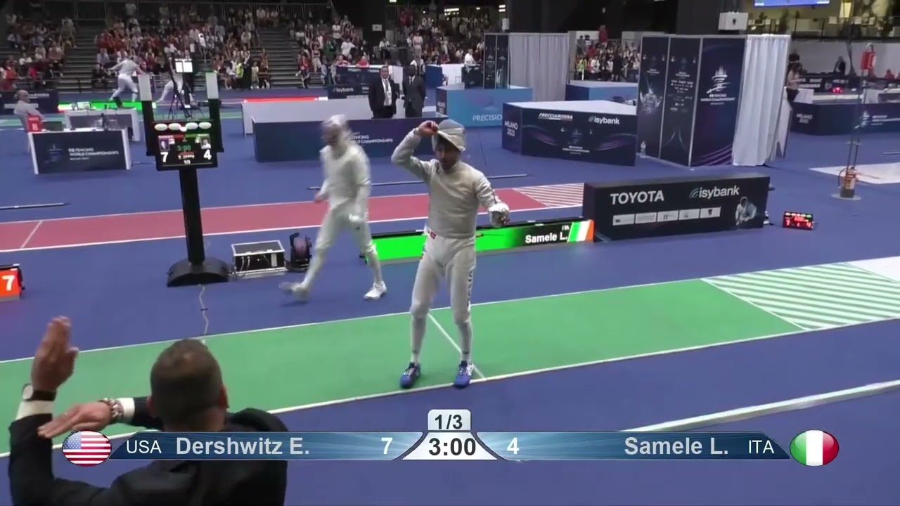 World Championships 2023 SMS - L16 - Eli Dershwitz USA v Luigi Samele ITA