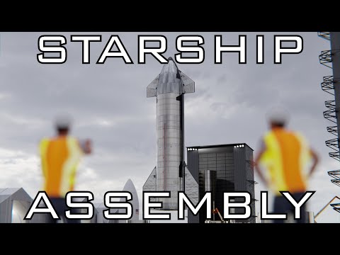 Starship assembly animation - remaster