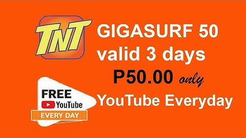 How to Register GIGASURF 50 on Talk n Text Using Mobile Phone | Philippines Load | Smart Network