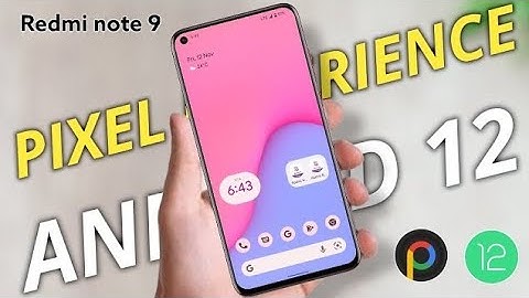 Pixel Experience android 12 rom REDMI NOTE 9 | pixel experience android 12 rom on redmi note 9