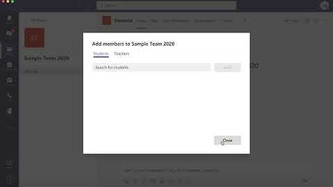 Microsoft Teams: Add Students and Co-Teachers