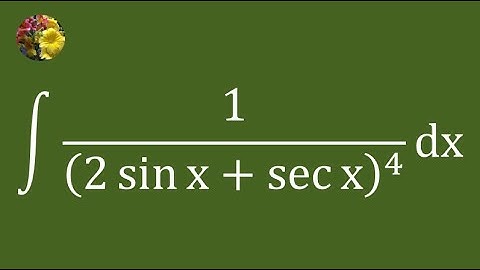 2nd method to evaluate the indefinite integral using algebraic manipulation (Mis 31A)