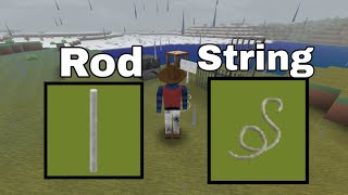 [Mini Block Craft] How to use rod and string