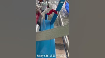 Elastic tape ribbon label logo pattern embossing debossing machine #machine