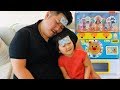 アンパンマン自動販売機のおもちゃで看病ごっこ Haru Take care of father