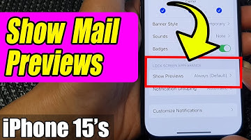 iPhone 15/15 Pro Max: How to Show/Hide Mail Notification Content Previews on the Lock Screen