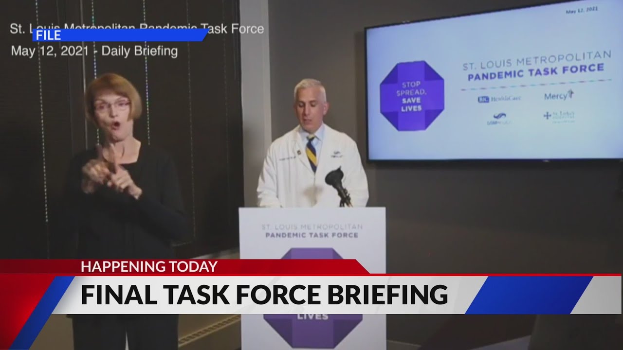 Last news conference from St. Louis Metropolitan Pandemic Task Force today