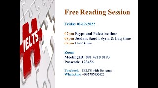 Reading free session02 12 2022 استراتيجية الوقت في مهارة القراءة