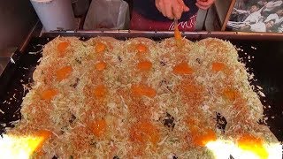 Japanese Street Food - OKONOMIYAKI in Osaka