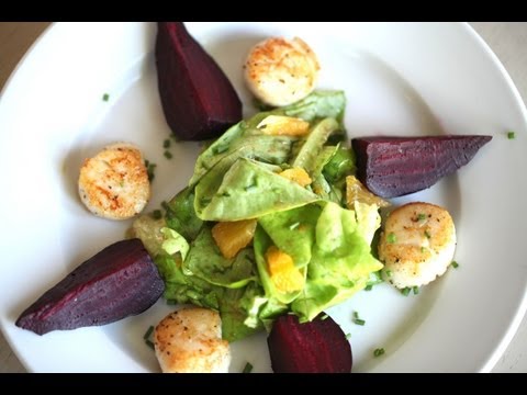 Beth's Seared Scallop and Beet Salad | ENTERTAINING WITH BETH