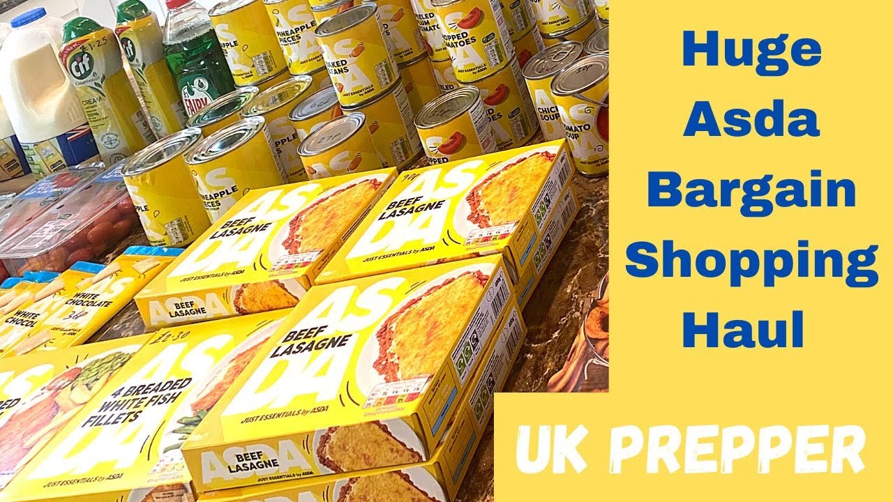Big Asda Shopping Haul + I Used A £15 Voucher Code + Prepper Pantry