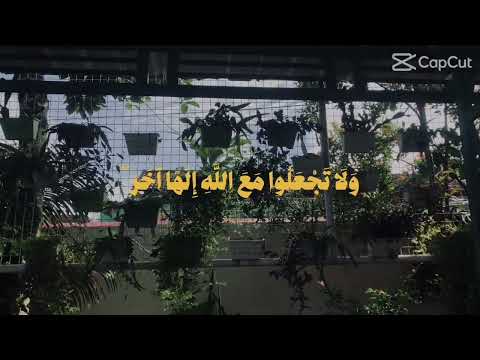 ولا تجعلوا مع الله اله آخر إني لكم منه نذير مبين