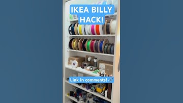 IKEA BILLY/RACKA HACK FILAMENT STORAGE SOLUTION. NEW SNAP FIT! #3dprinting #ikea #hack #bambulab