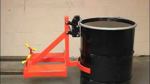 Drum Claw Fork Lift Attachment Demonstration