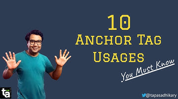 HTML Anchor Tag Course | 10 Anchor Tag Usages | HTML Anchor Tag | HTML5 Course
