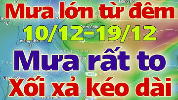 Dự báo thời tiết mới nhất ngày mai 10/12/2025 | dự báo bão mới nhất | thời tiết 3 ngày tới