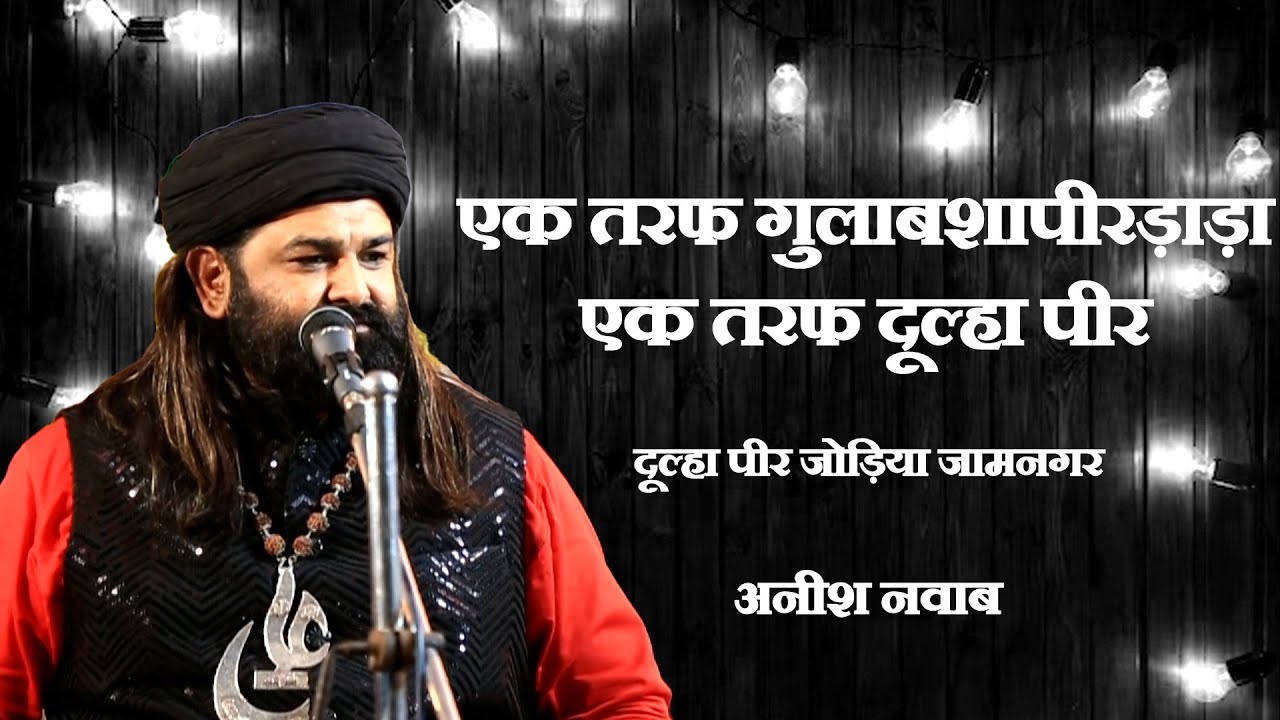 एक तरफ गुलाबशापीरड़ाड़ा एक तरफ दूल्हा पीर ||अनीश नवाब कादरी ||दूल्हा पीर जोड़िया हिट कव्वाली जामनगर