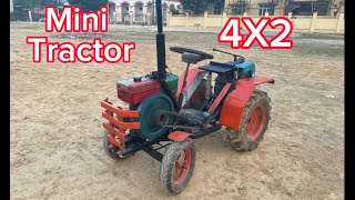 P2: hoàn thiện máy cày 4 bánh, chế từ hộp số 31 Trung Quốc, máy 6hp, mini tractor