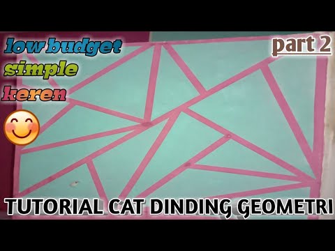 TUTORIAL CAT DINDING GEOMETRI  Part 2 UniDevi YouTube