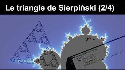 Les fractales: le triangle de Sierpiński (2/2)