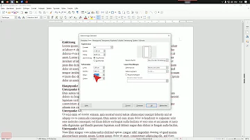 Wie stellt man bei LibreOffice die Seitenränder ein?